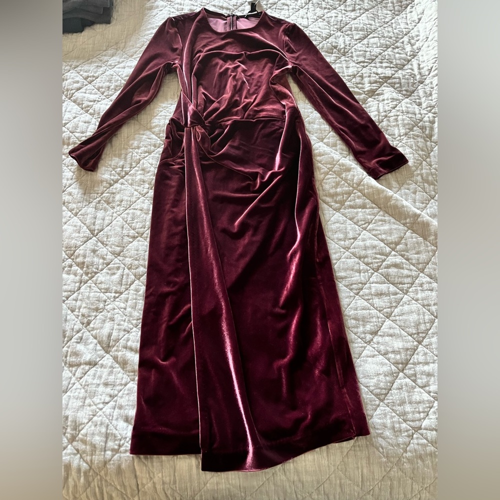 NWT banana republic velvet wrap dress